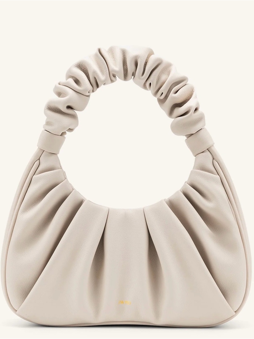 JW PEI Gabbi Ruched Hobo Shoulder Bag in Cream